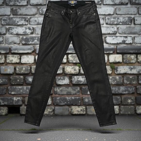 Lucky Brand Women's Charlie Super Skinny Jeans Black Size 8 - Picture 1 of 8